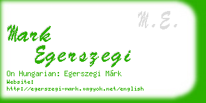 mark egerszegi business card